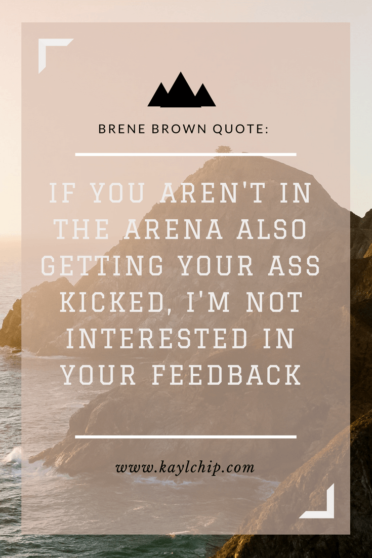 Brene Brown Quote on Feedback