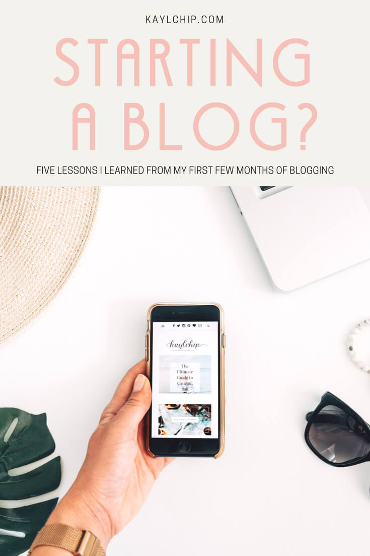 Starting a blog pin with phone