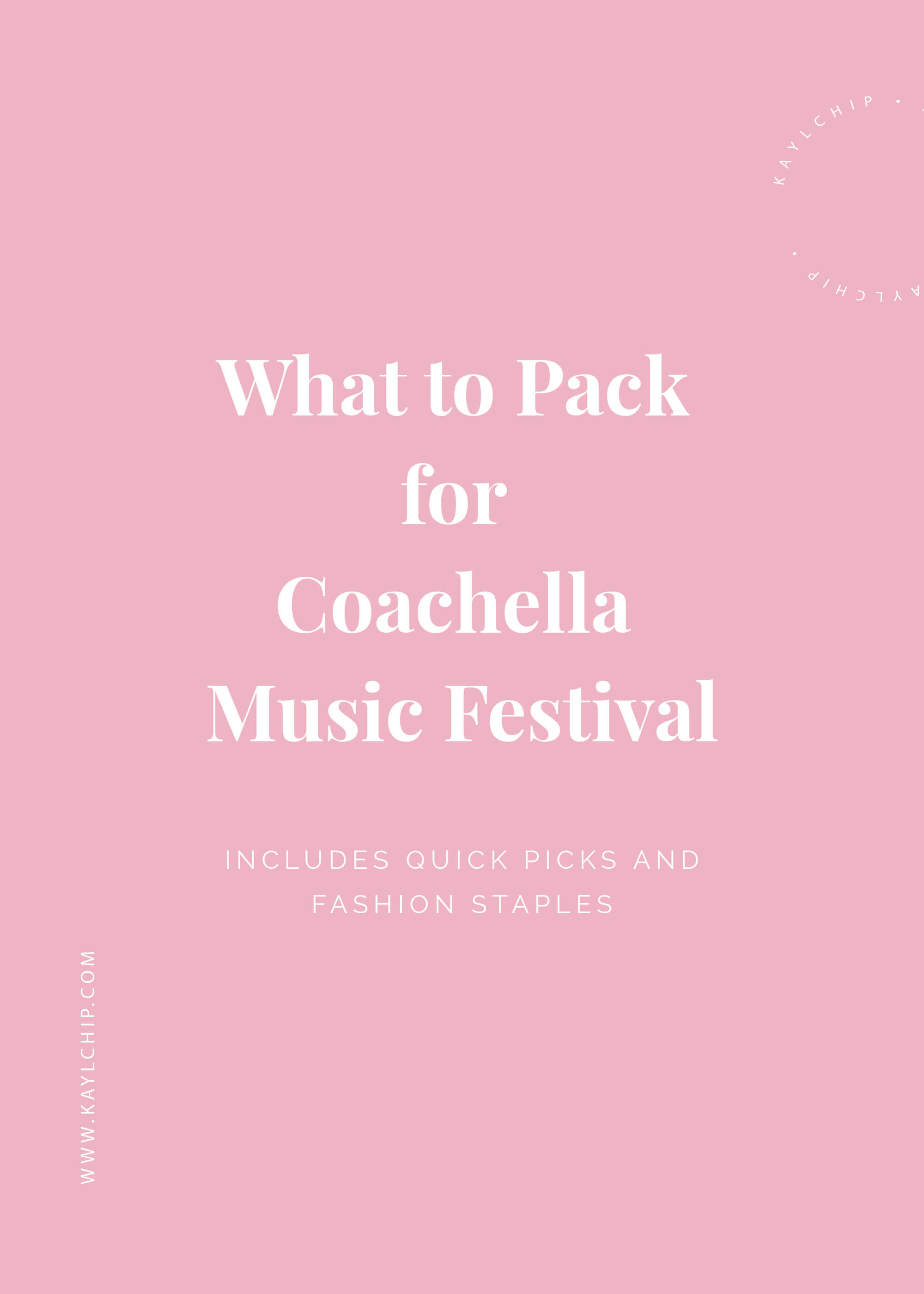 Coachella Packing List: Fashion