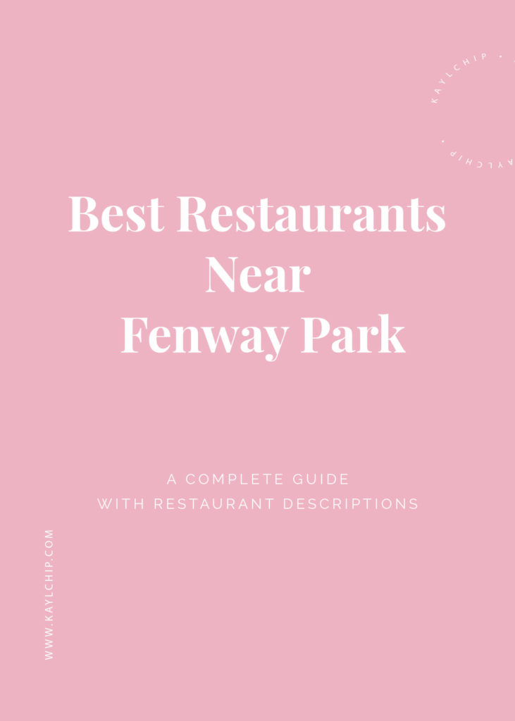 Best Restaurants Near Fenway Park in Boston
