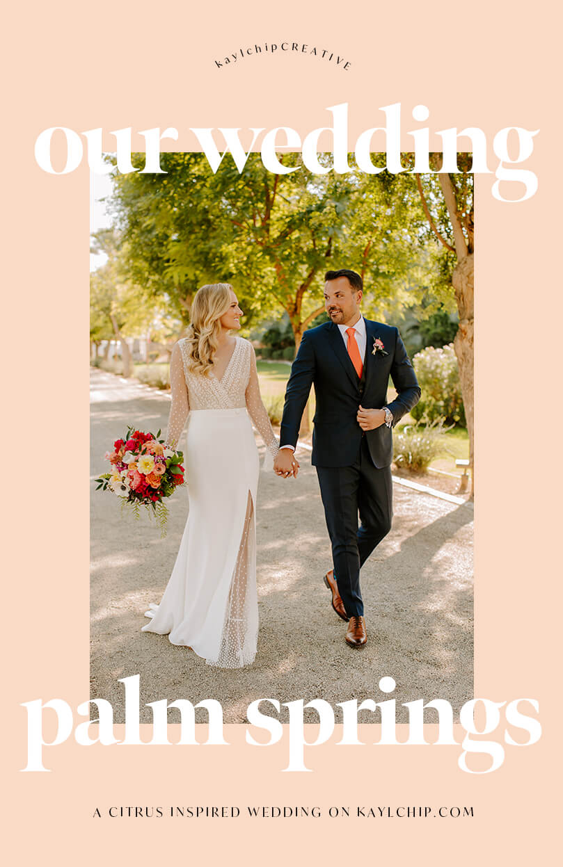 Citrus Inspired Wedding Palm Springs
